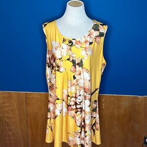 Yellow floral dress